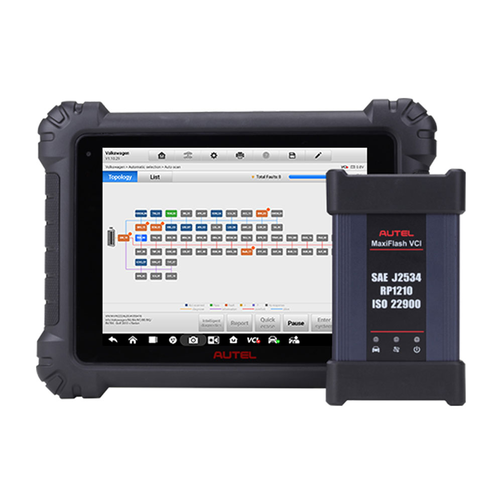 Autel MaxiSys MS909 — tester diagnostyczny z MaxiFlash VCI